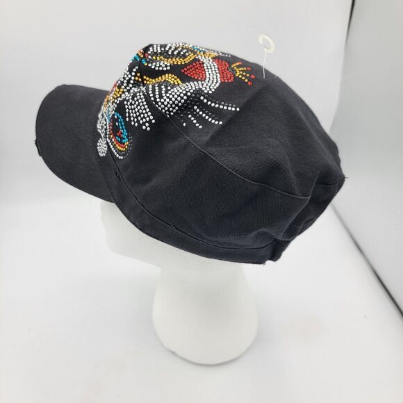 Womens Brand New Jeweled Cap, One Size Fits Most, Strech And Comfy - Picture 2 of 7